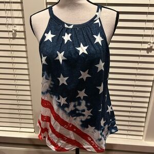Women's Star-Spangled Tank Top size S